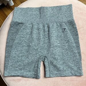 Gray High-Waisted Athletic Shorts